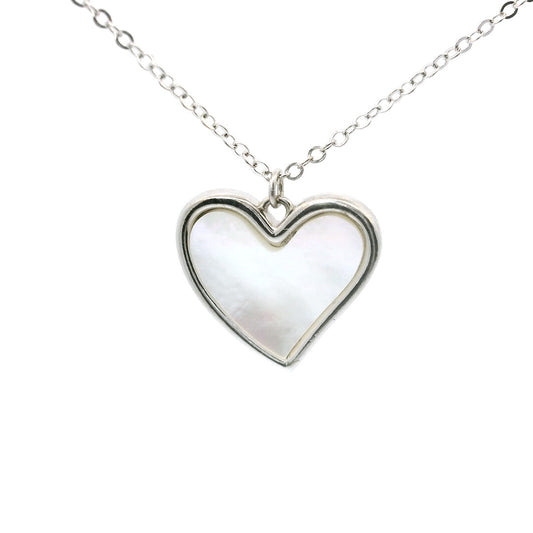 Sterling Silver with Fresh water Heart Pearl image 0
