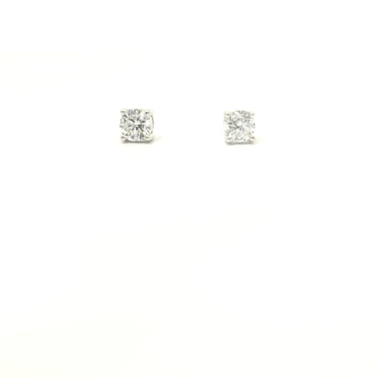 Sterling Silver with Studs Cubic Zirconia 3.9mm image 0