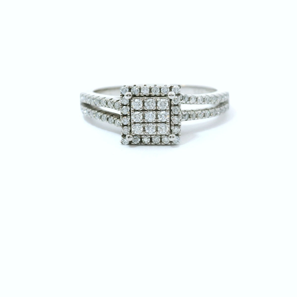 Sterling Silver with Moissanite CTW 0.34 image 0