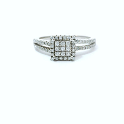 Sterling Silver with Moissanite CTW 0.34 image 0