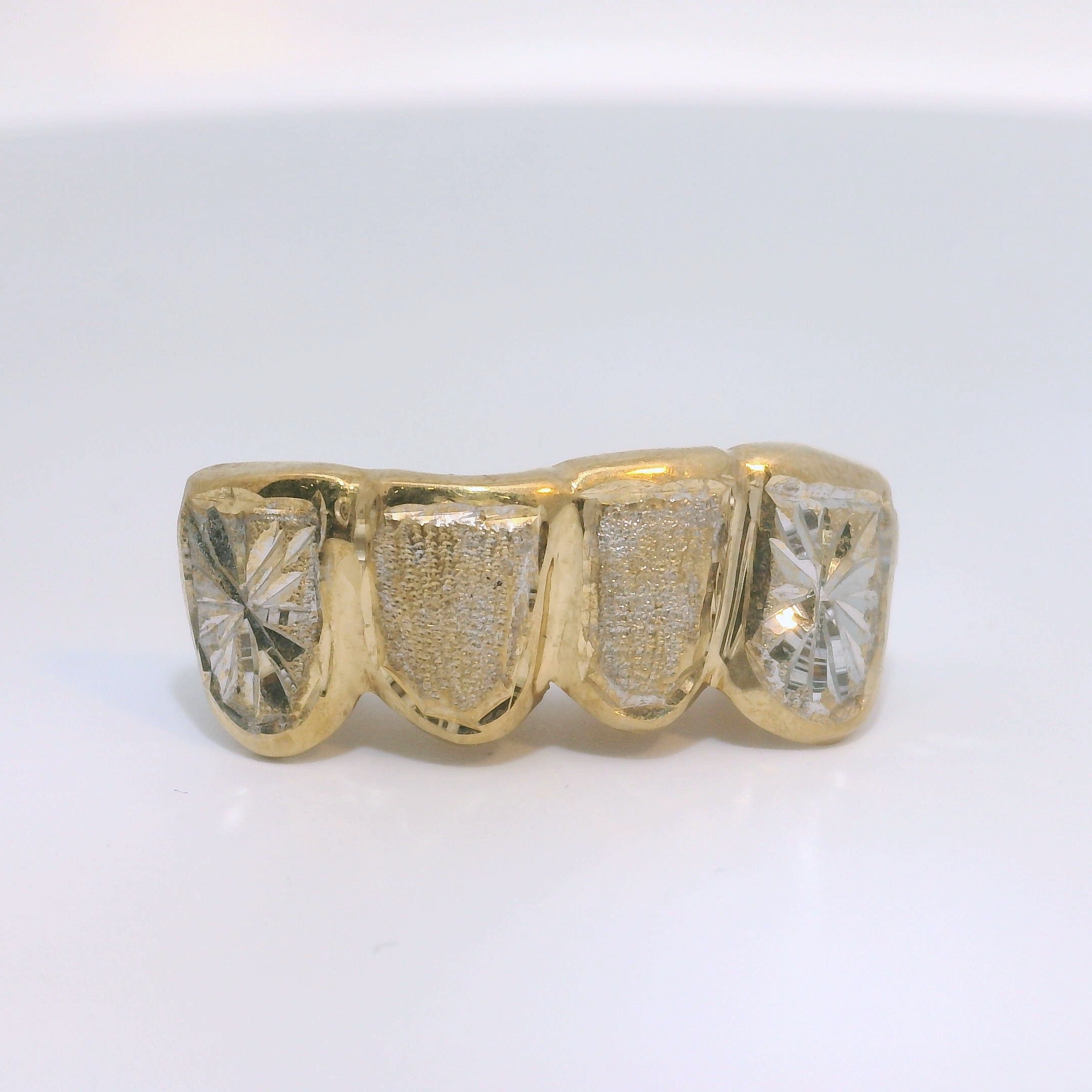 Diamond Cut with Diamond Dust 10K Grillz image 0