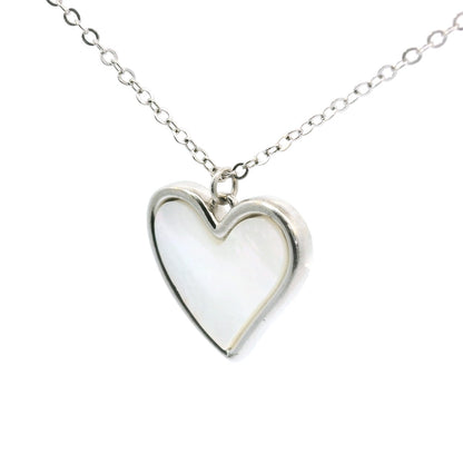 Sterling Silver with Fresh water Heart Pearl image 2