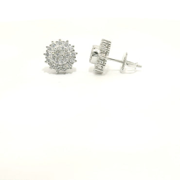 Sterling Silver with Cubic Zirconia Earrings image 1