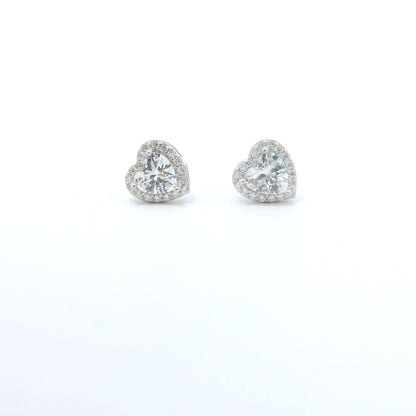 Sterling Silver with Heart Cubic Zirconia image 0