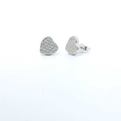 Sterling Silver with Heart Cubic Moissanite image 2