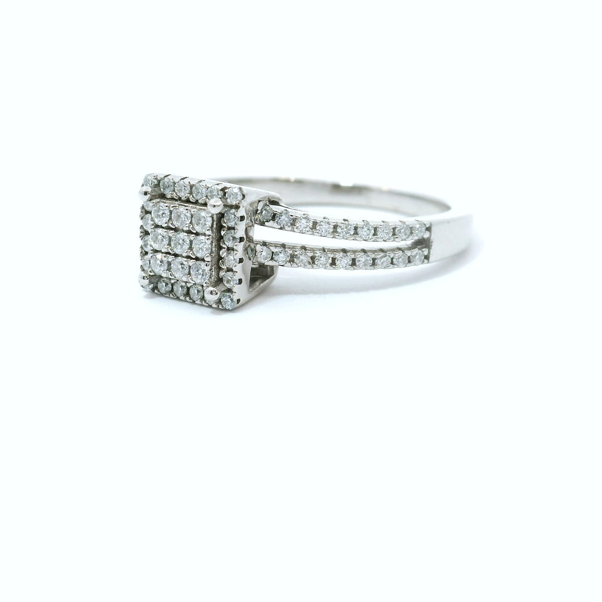 Sterling Silver with Moissanite CTW 0.34 image 1