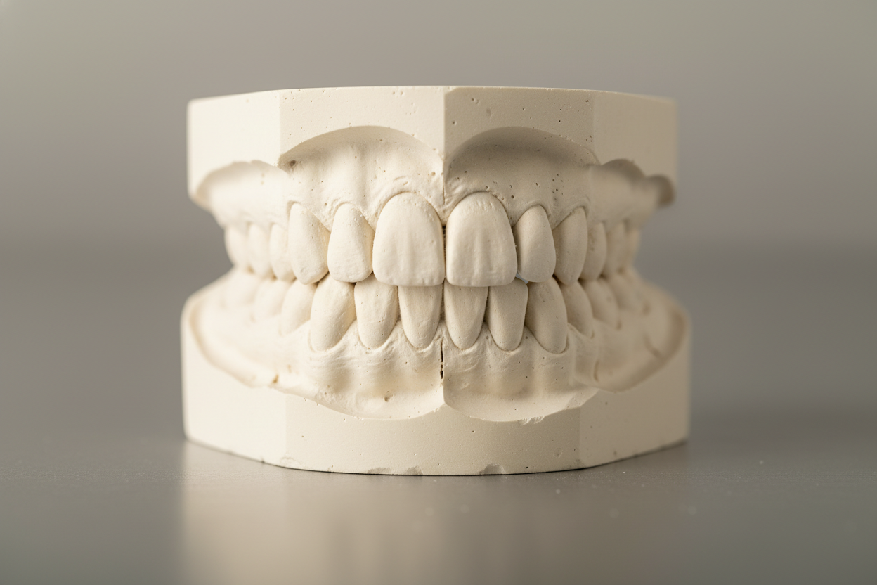 create me a plaster impression of teeth