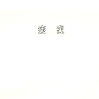 Sterling Silver with Cubic Zirconia Studs 4.8mm image 0