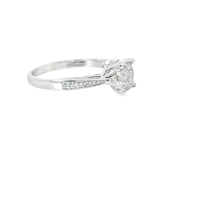 White Gold Round Multi-Stone Diamond Ring 0.25 CTW